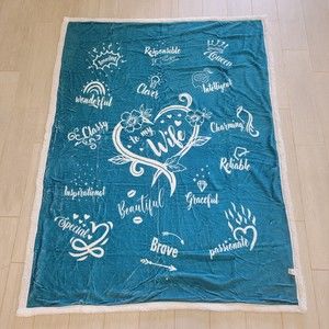 To my wife Throw blanket